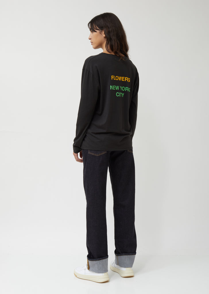 NYC Flower Long Sleeve Man Tee