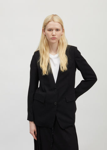 Wool Single-breasted Blazer