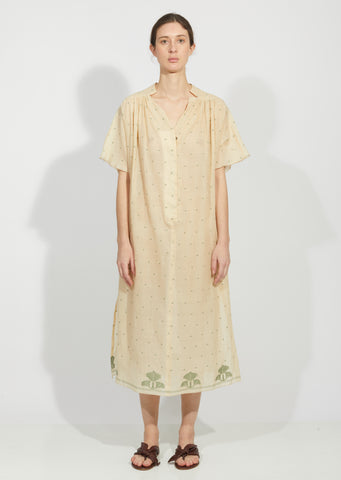 Tea Dyed Jamdani Seya Dress