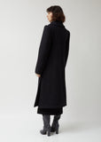 Soft Wool & Mohair Melton Fitted Coat