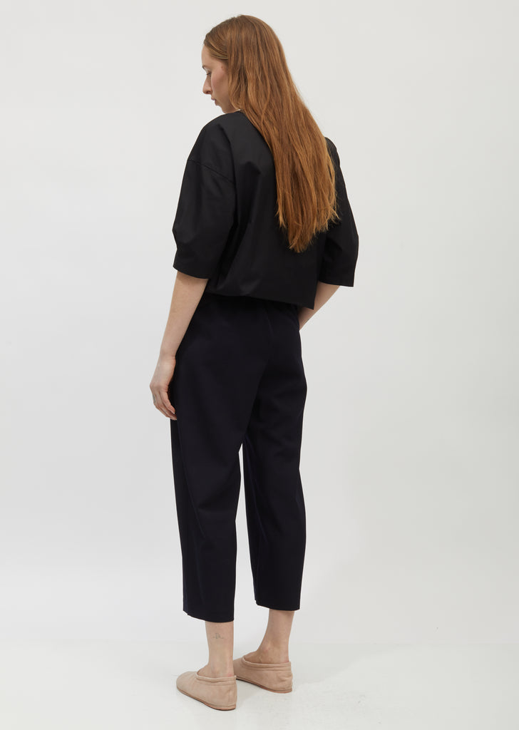 Broadcloth V-Neck Blouse