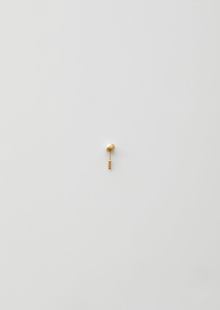 Half Akoya Pearl Earring 45°, Single