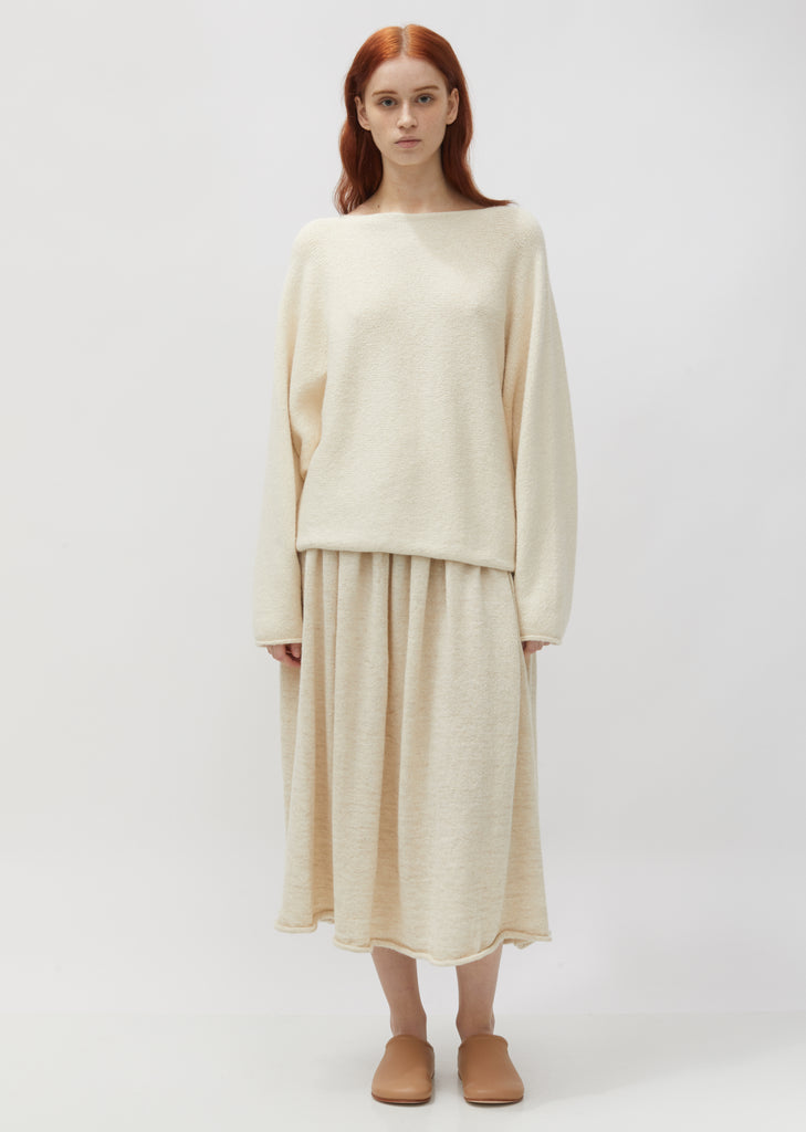 Cotton & Baby Alpaca Horizontal Dolman Sweater