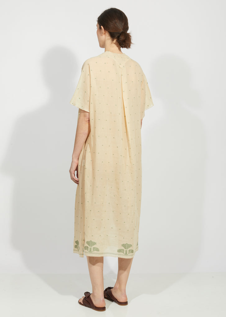Tea Dyed Jamdani Seya Dress