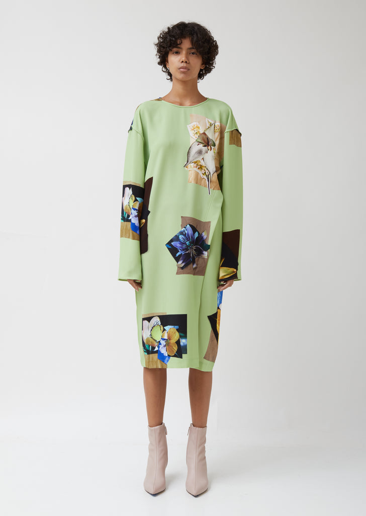 Dirah Printed Crepe Dress