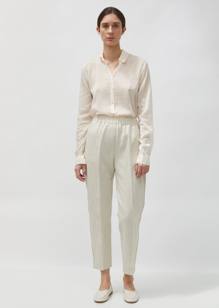 Cotton & Linen Structured Pants