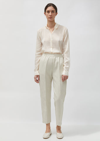 Cotton & Linen Structured Pants