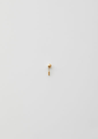 18K Akoya Pearl Earring — 90°