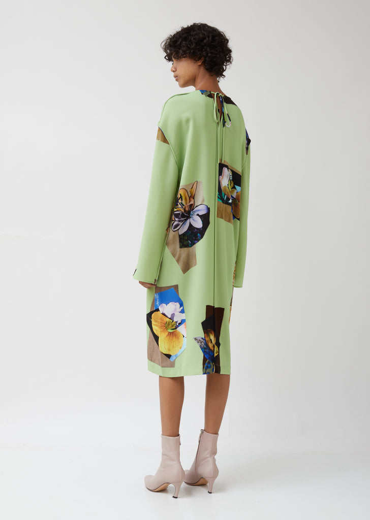 Dirah Printed Crepe Dress