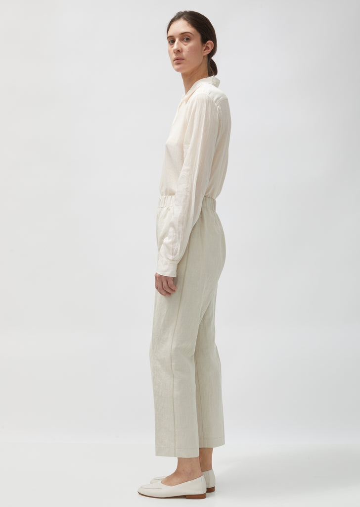 Cotton & Linen Structured Pants