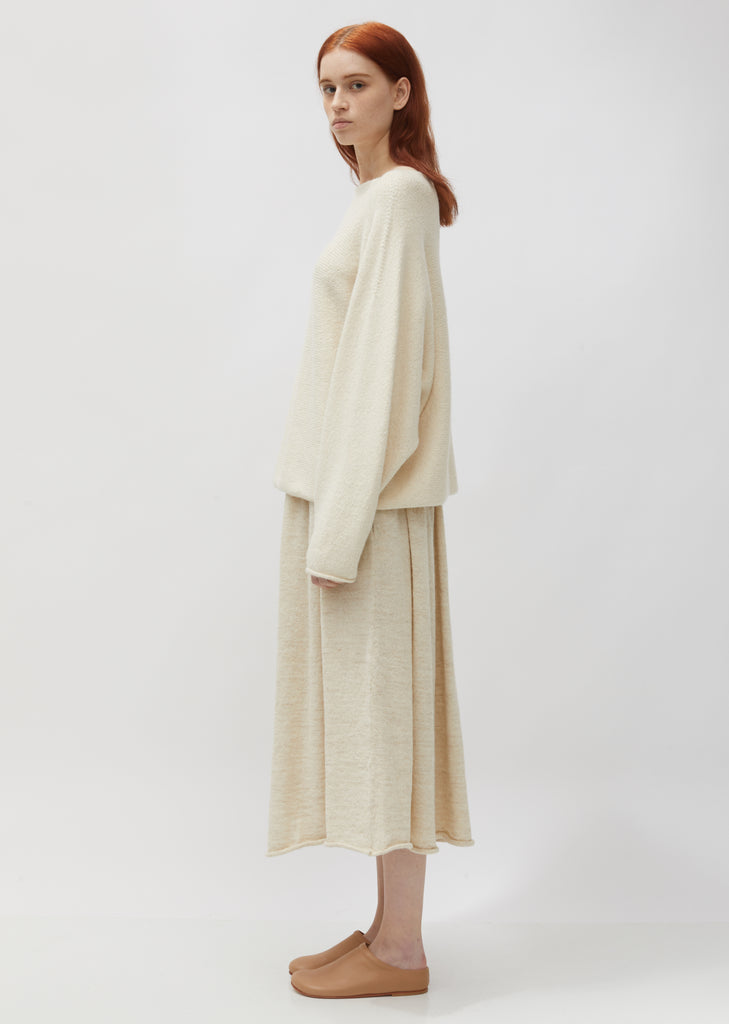 Cotton & Baby Alpaca Horizontal Dolman Sweater