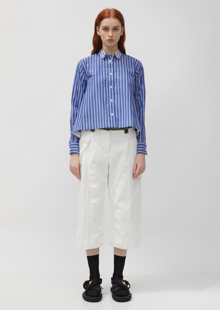 Cotton Poplin Stripe Shirt