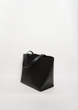 Medium Vegetable Tanned Highway Basket Bag — Black