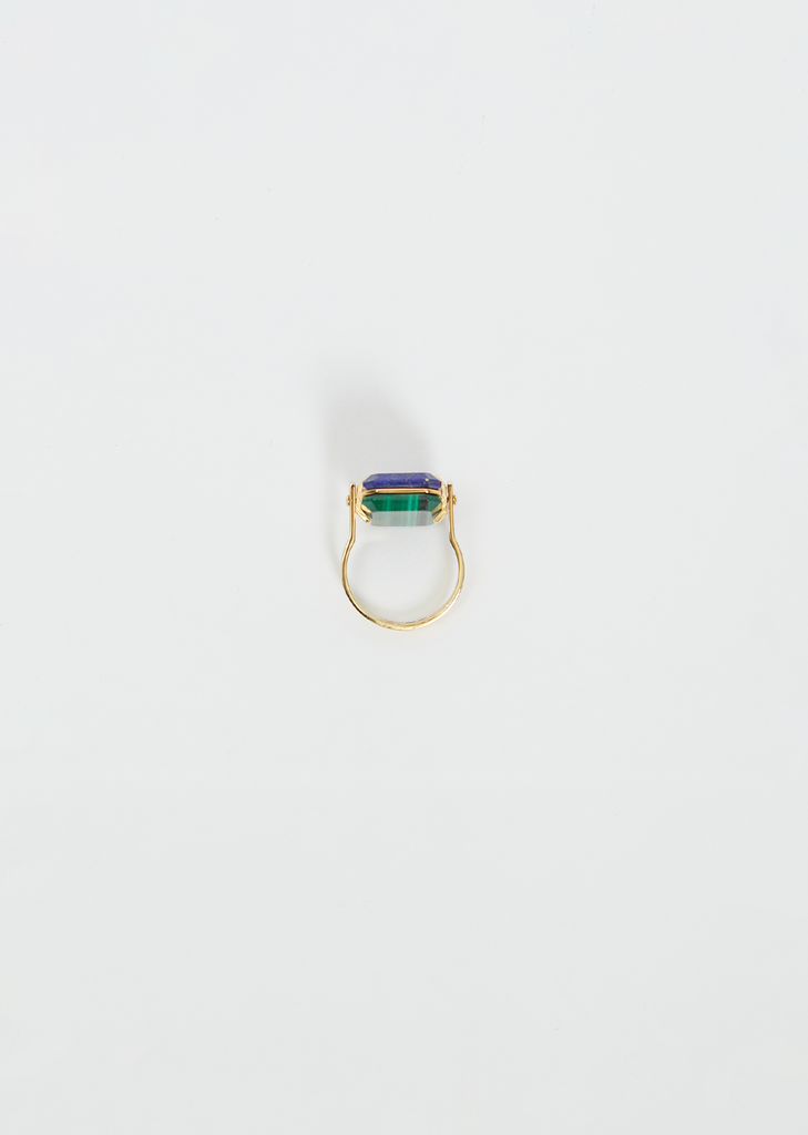 Sandwich Deco Ring — Lapis Lazuli & Malachite