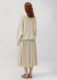 Cotton & Baby Alpaca Horizontal Dolman Sweater