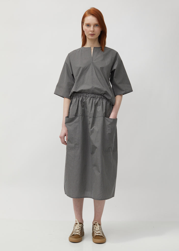 Sakura Front Pockets Midi Skirts