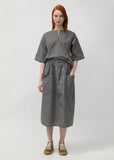 Sakura Front Pockets Midi Skirts