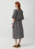 Sakura Front Pockets Midi Skirts