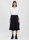 Ruffled Hem Drawstring Skirt