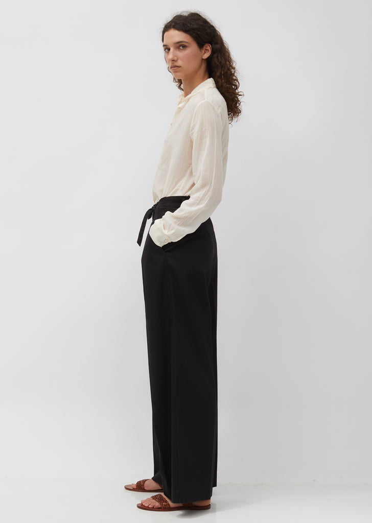 Makò Cotton Twill Belted Pants