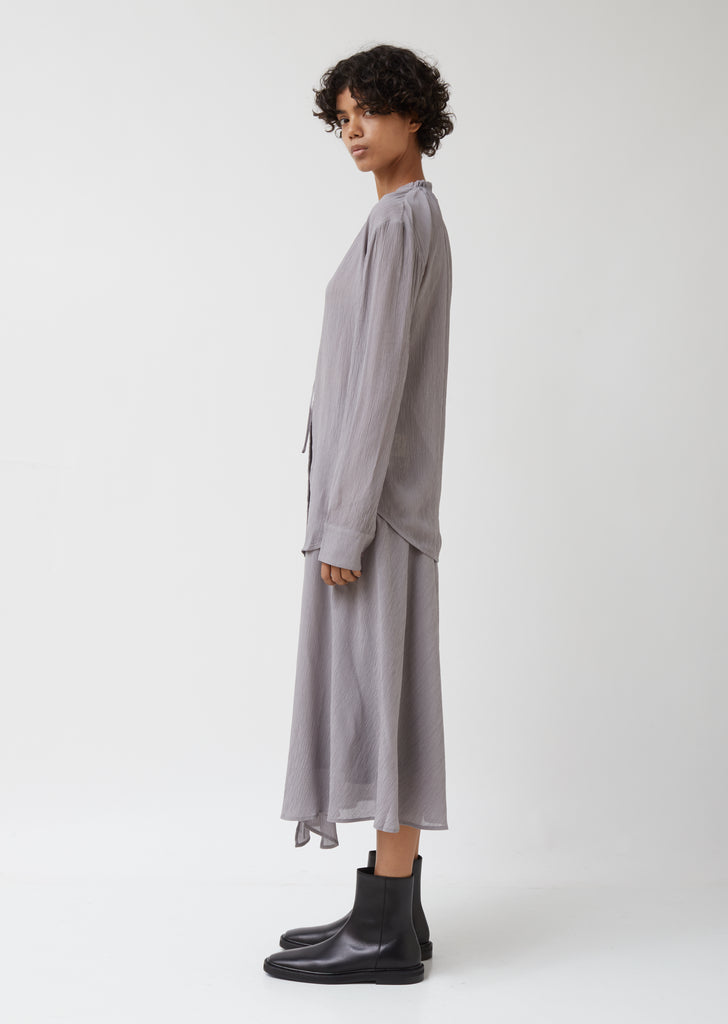 Stephany Crinkled Crepe Shirt