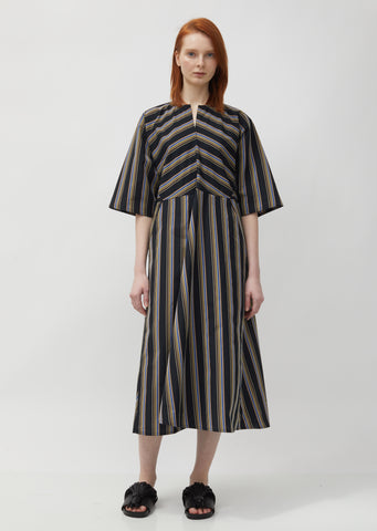 Delice Shaped Waist Short Sleeved Dress