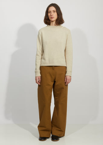 Linen & Cotton Officers Jumper Sweater