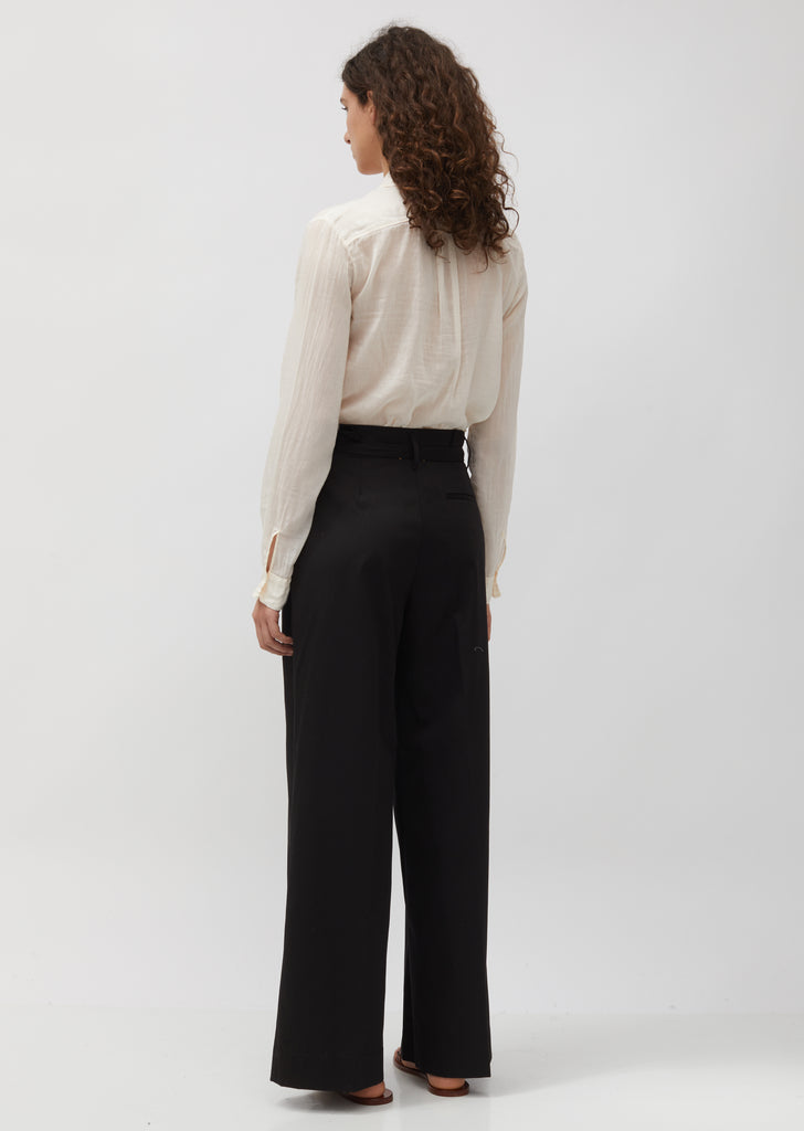 Makò Cotton Twill Belted Pants