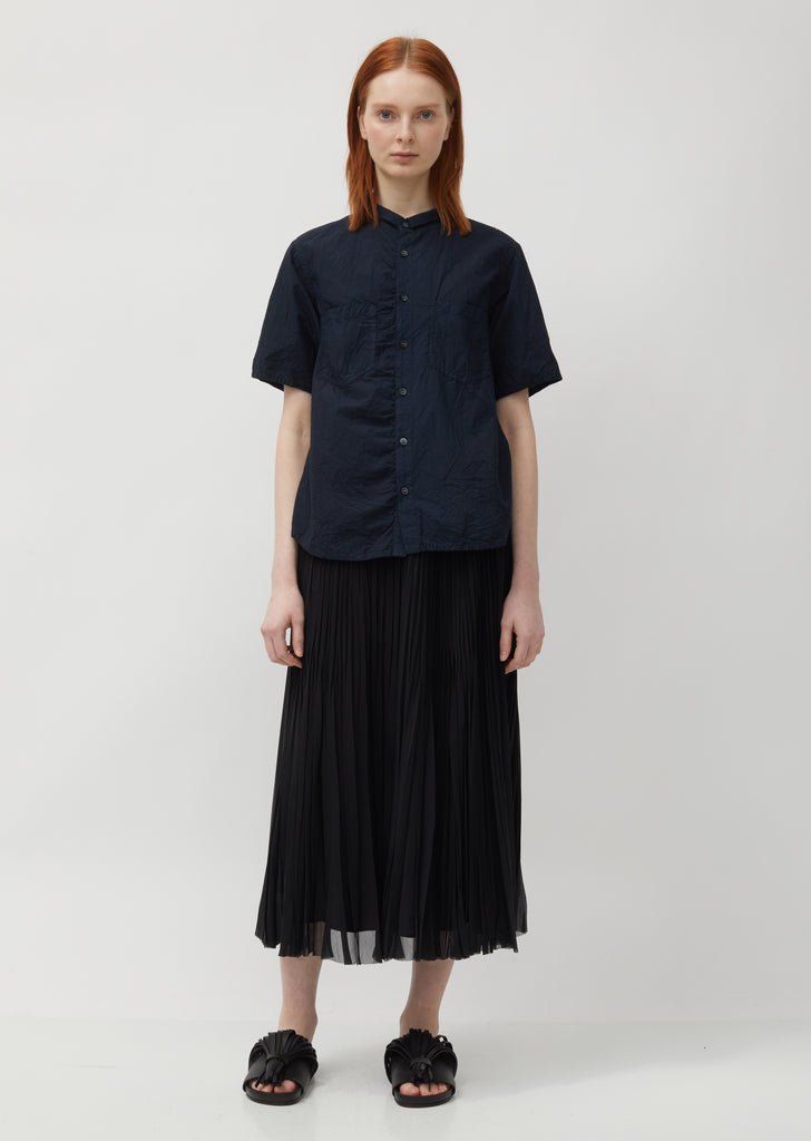 Crinkled Short Sleeve Shirt