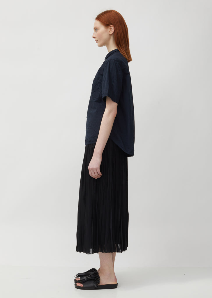 Crinkled Short Sleeve Shirt