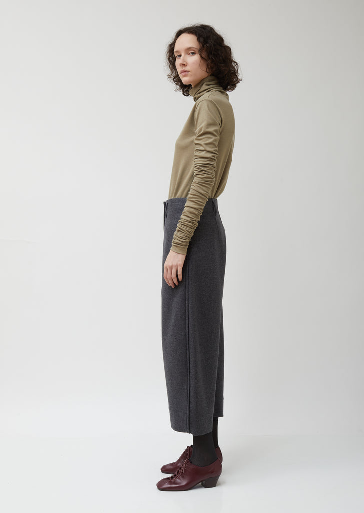 Cropped Wool Chino Pants