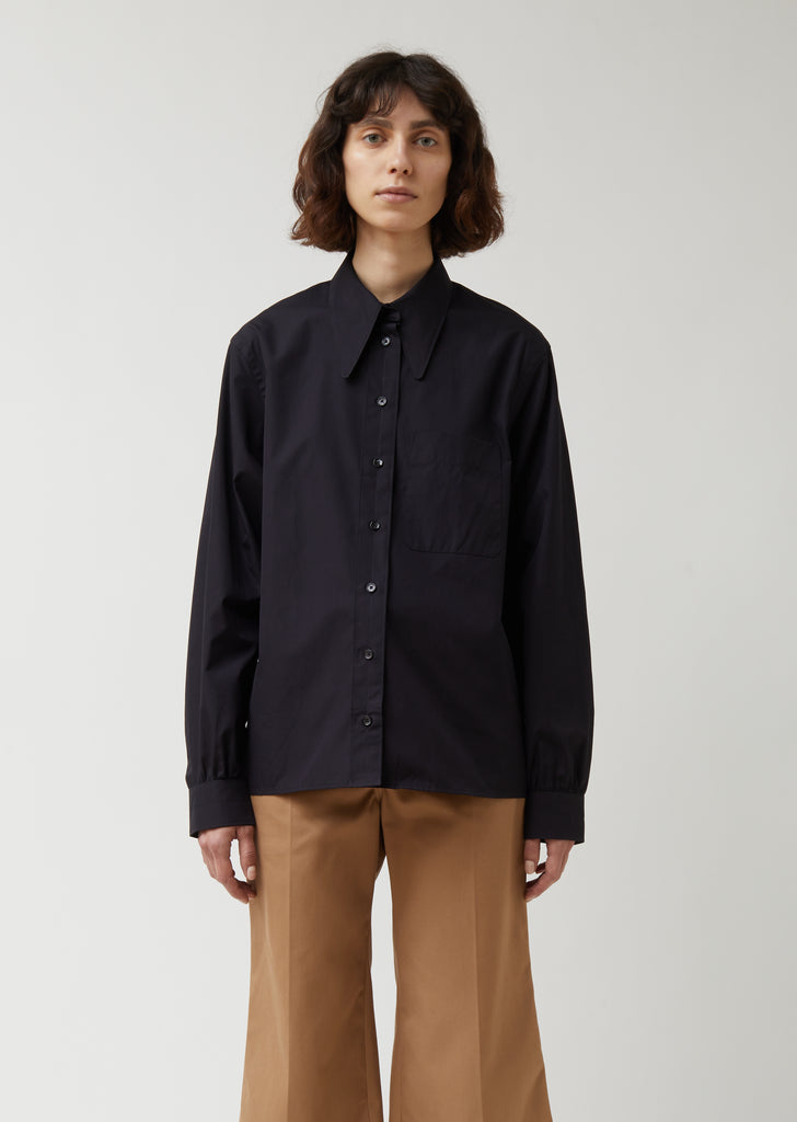 Pointed Collar Shirt