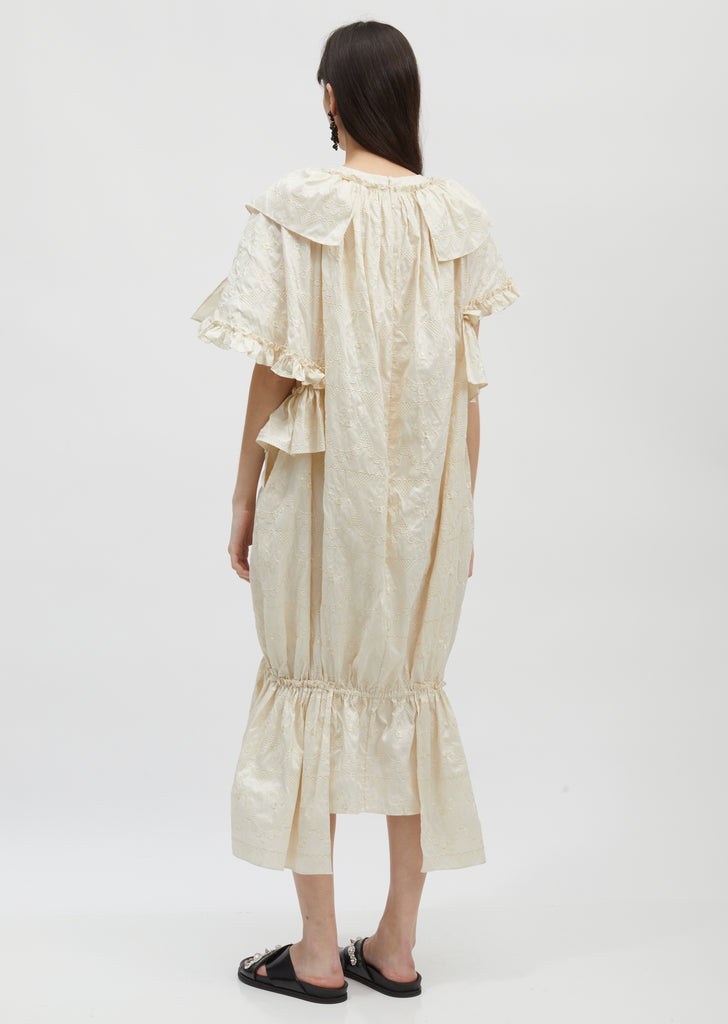 Embellished Frill Collar Fish Dress