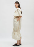Embellished Frill Collar Fish Dress