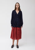 Knitted Wool Cashmere Oversize Cardigan