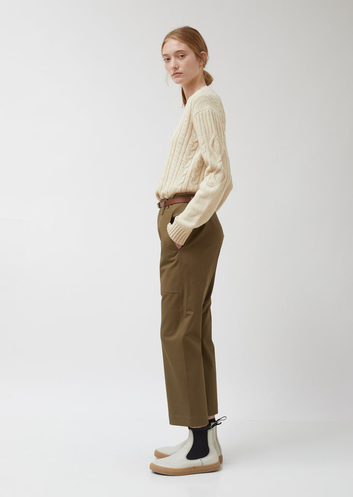 Porter Cotton Twill Straight Pants