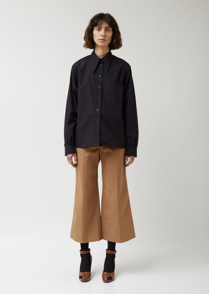 Pointed Collar Shirt