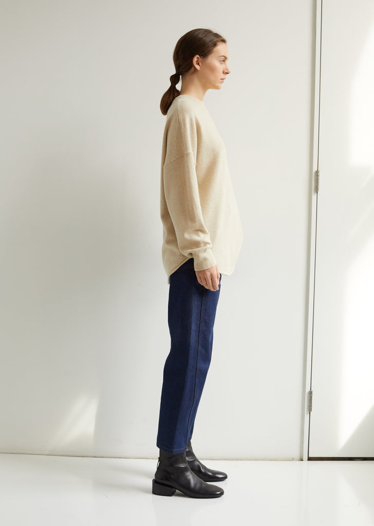 Cashmere Crew Hop Crewneck Sweater