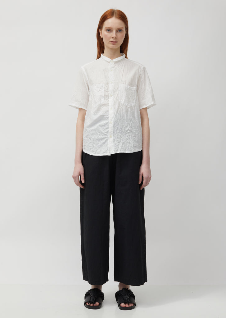Crinkled Short Sleeve Shirt