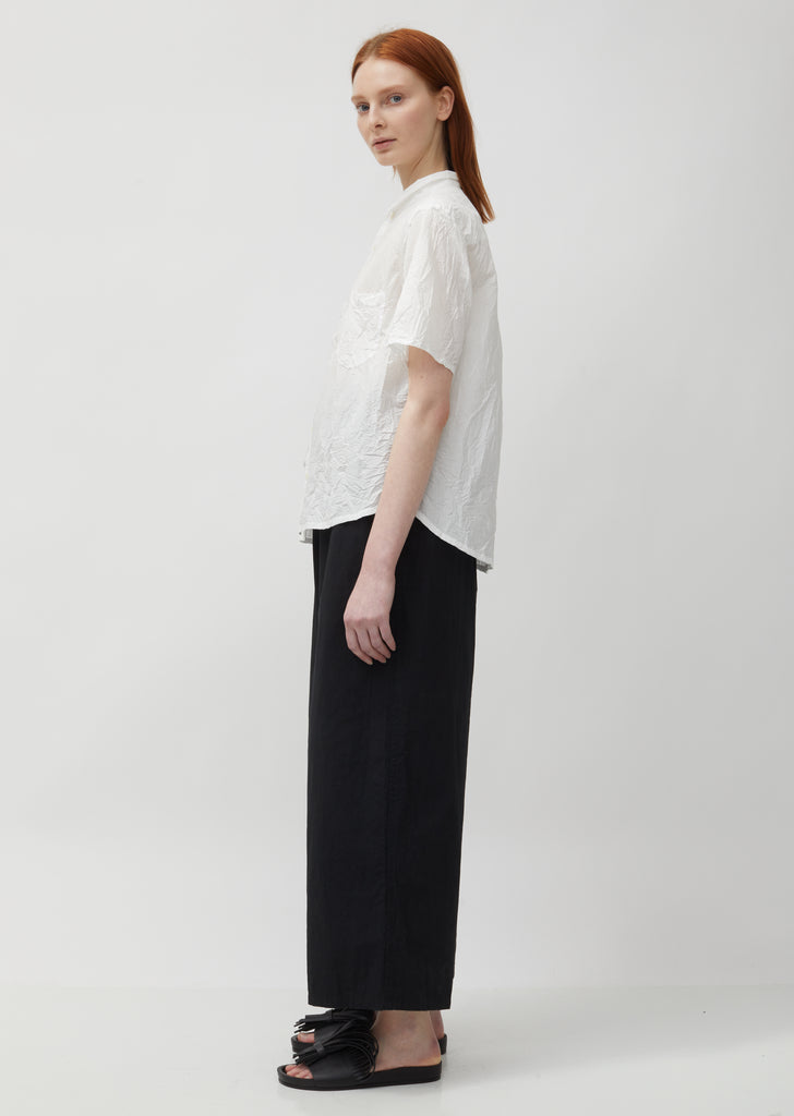 Crinkled Short Sleeve Shirt