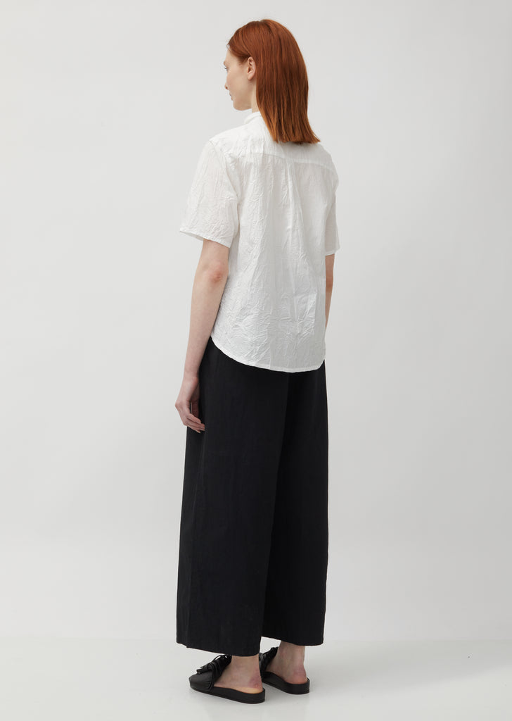 Crinkled Short Sleeve Shirt