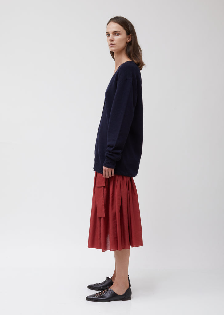 Knitted Wool Cashmere Oversize Cardigan