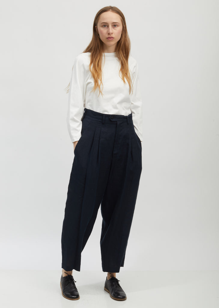 Linen Wideleg Trousers