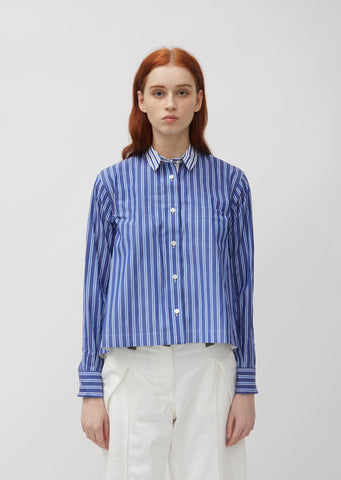 Cotton Poplin Stripe Shirt