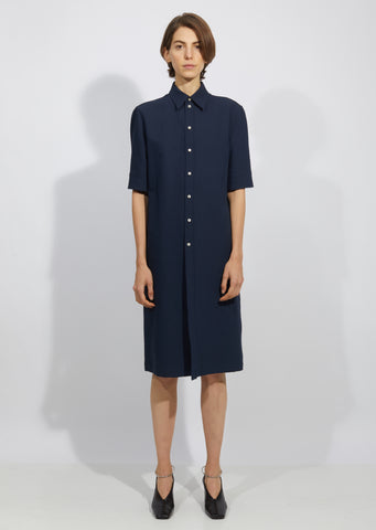 Martel Cotton Silk Tricotine Dress