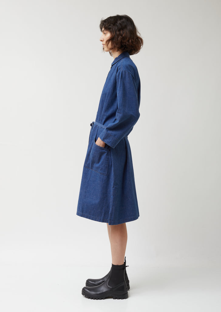 Denim Long Shirt Dress