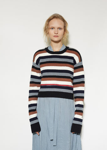 Stripe Cotton Sweater