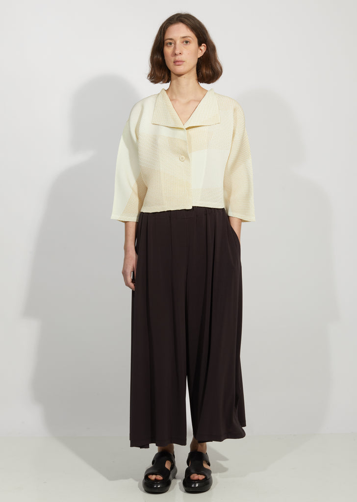 Sashiko Pleats Cardigan