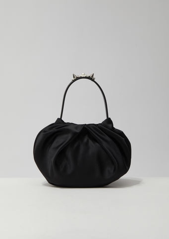 Embellished Mini Pleated Bag
