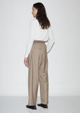Waist Rib Wideleg Trousers
